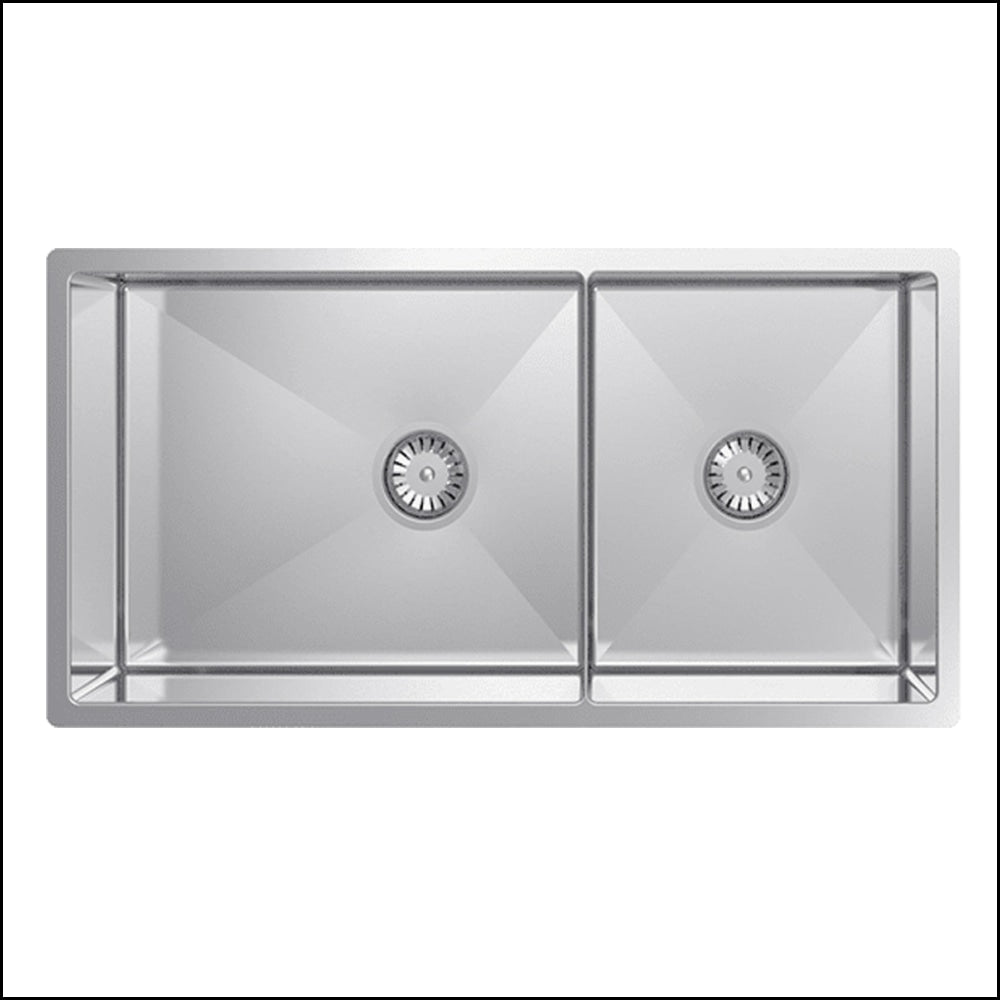 Abey Piazza Cr500D 1 & 3/4 Double Bowl Sink Top Mounted Kitchen Sinks