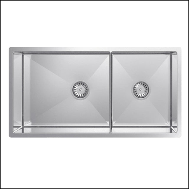 Abey Piazza Cr500D 1 & 3/4 Double Bowl Sink Top Mounted Kitchen Sinks
