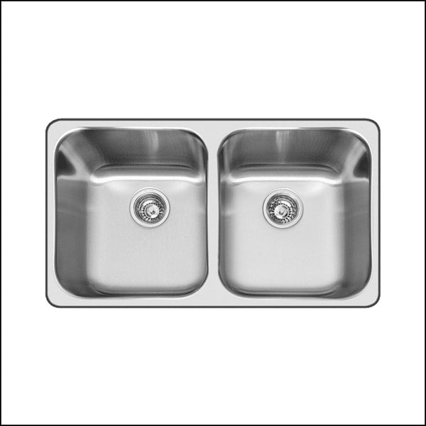 Abey Q200 Daintree Double Bowl Sink Top Mounted Kitchen Sinks