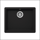 Abey Schock Quadro Qn-100B Granite Onyx Black Single Bowl Sink Kitchen Sinks