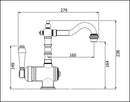 Armando Vicario 2150Br Provincial Single Lever Basin Mixer - Bronze Mixers