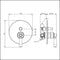 Armando Vicario 800008 Provincial Wall Mounted Diverter Mixer - Chrome Bathroom Mixers