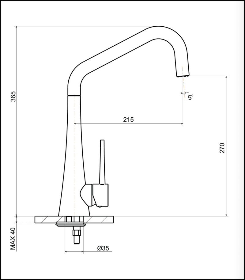 Armando Vicario Tink-Bn Tink Kitchen Mixer Tap Taps