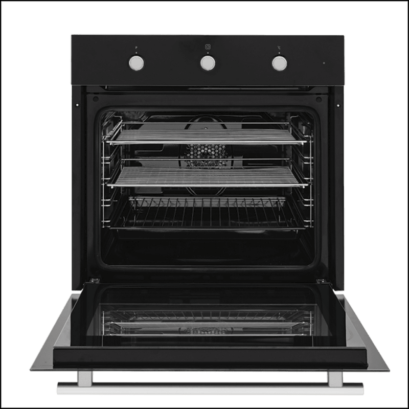 Baumatic Bo5M Black Glass Electric Oven - 10Amp Plug Connection Oven