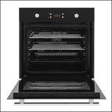 Baumatic Bo7C European Made Black Glass Electric Oven - 10Amp Plug Connection Oven