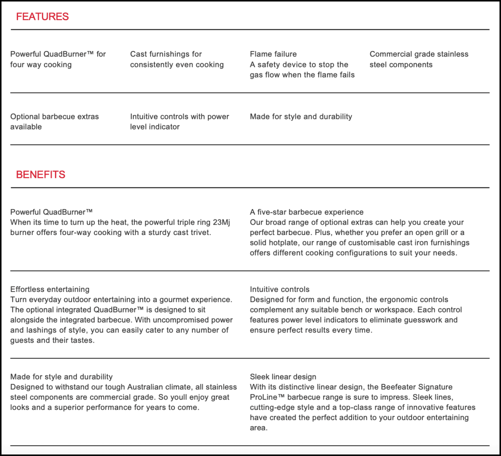 Beefeater Bsw318Sa Signature Proline Side Burner Built-In Natural Gas Bbq - New Clearance Stock