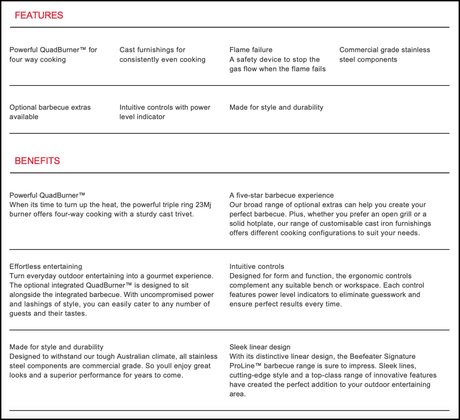 Beefeater Bsw318Sa Signature Proline Side Burner Built-In Natural Gas Bbq - New Clearance Stock