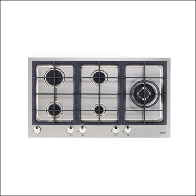 Blanco Cglp905Wxffc 90Cm Italian Made Stainless Steel Gas Cooktop