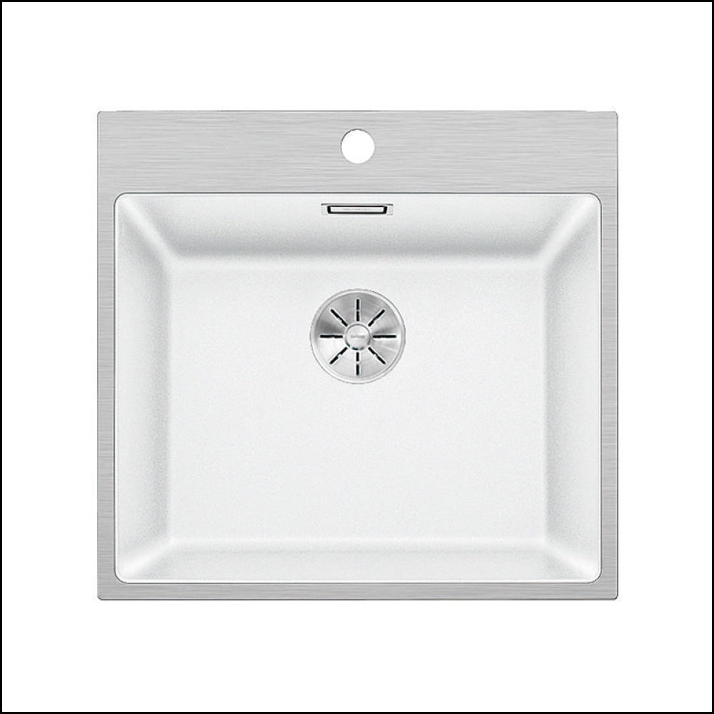 Blanco Made In Germany Subline500Ifawk5 Steelframe Sink With Tap Ledge Granite Kitchen Sinks