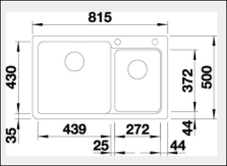 Blanco Naya8K5 Anthracite Black Granite Sink Kitchen Sinks