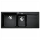 Blanco Naya8Sk5 1 And 3/4 Anthracite Inset Sink With Right Hand Drainer Granite Kitchen Sinks