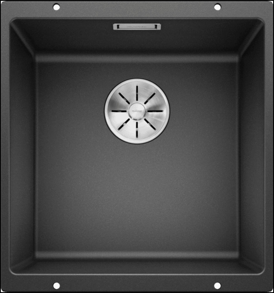 Blanco Subline400Uk5 Granite Kitchen Sink - Anthracite Black Sinks
