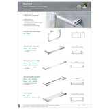 Fienza Lincoln Toilet Brush & Holder Chrome 870010