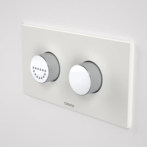 Caroma Invisi Series II Round Dual Flush Plate & Raised Care Buttons - Morning Glow 237011MG - Special Order