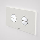 Caroma Invisi Series II Round Dual Flush Plate & Buttons - White 237010WH - Special Order