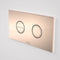 Caroma Invisi Series II Round Dual Flush Metal Plate & Buttons Metallic - Bronze 237088BR - Special Order