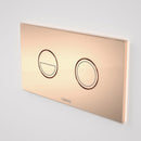 Caroma Invisi Series II Round Dual Flush Metal Plate & Buttons Metallic - Copper 237088CO - Special Order
