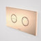 Caroma Invisi Series II Round Dual Flush Metal Plate & Buttons Metallic - Copper 237088CO - Special Order