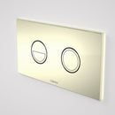Caroma Invisi Series II Round Dual Flush Metal Plate & Buttons Metallic - Gold 237088G - Special Order