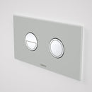 Caroma Invisi Series II Round Dual Flush Metal Plate & Buttons Neutral - Light Grey 237088LG - Special Order