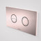 Caroma Invisi Series II Round Dual Flush Metal Plate & Buttons Metallic Rose Gold 237088RG - Special Order