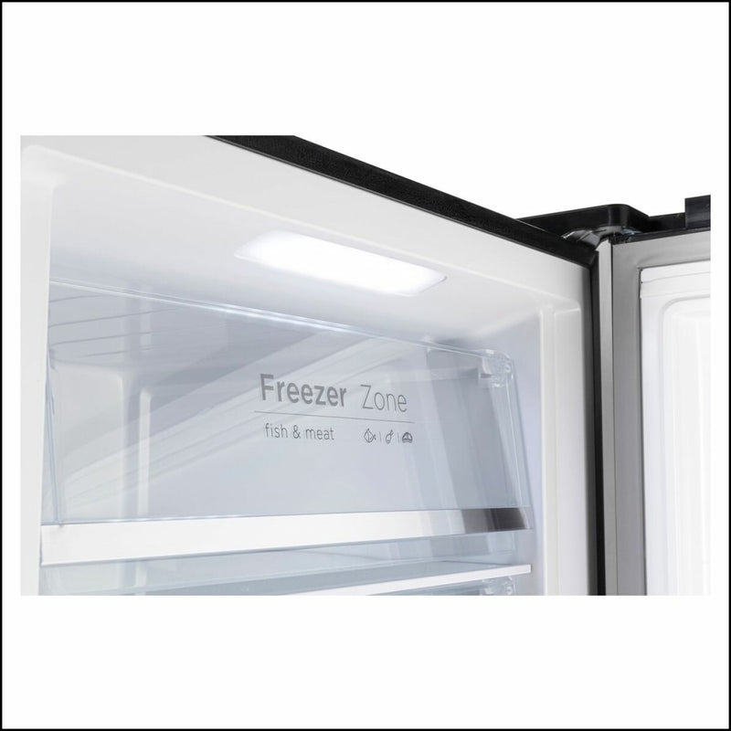 Chiq Csh379Nbsr2 380L Frost Free Hybrid Fridge + Freezer Dark Stainless Steel Upright Freezers