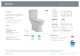 Fienza Rak Washington Close-Coupled Suite S-Trap 240 - White