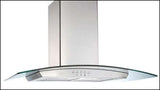 Emilia Ck90Cglbf 90Cm Curved Glass Canopy Range Hood New Rangehoods