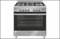 Emilia Em865Ge 80Cm Dual Fuel Stainless Steel Freestanding Oven/Stove Stoves