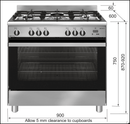 Emilia Em965Ge 90Cm Dual Fuel Stove With Air Fryer - Order In Stoves