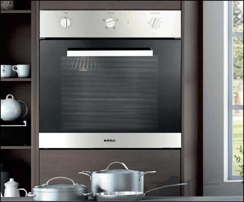 Emilia EMF61MVI 60cm Italian Made Stainless Steel Fan Gas Oven