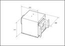 Emilia Hush Emhush60C 60Cm Low Profile Canopy Off Board Motor Rangehoods