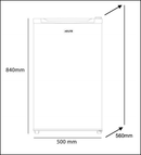 Euro Appliances E115Fw 110L White Bar Fridge Fridges