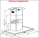 Euro Appliances Ea90Strs 90Cm Straight Touch Control Canopy Rangehoods