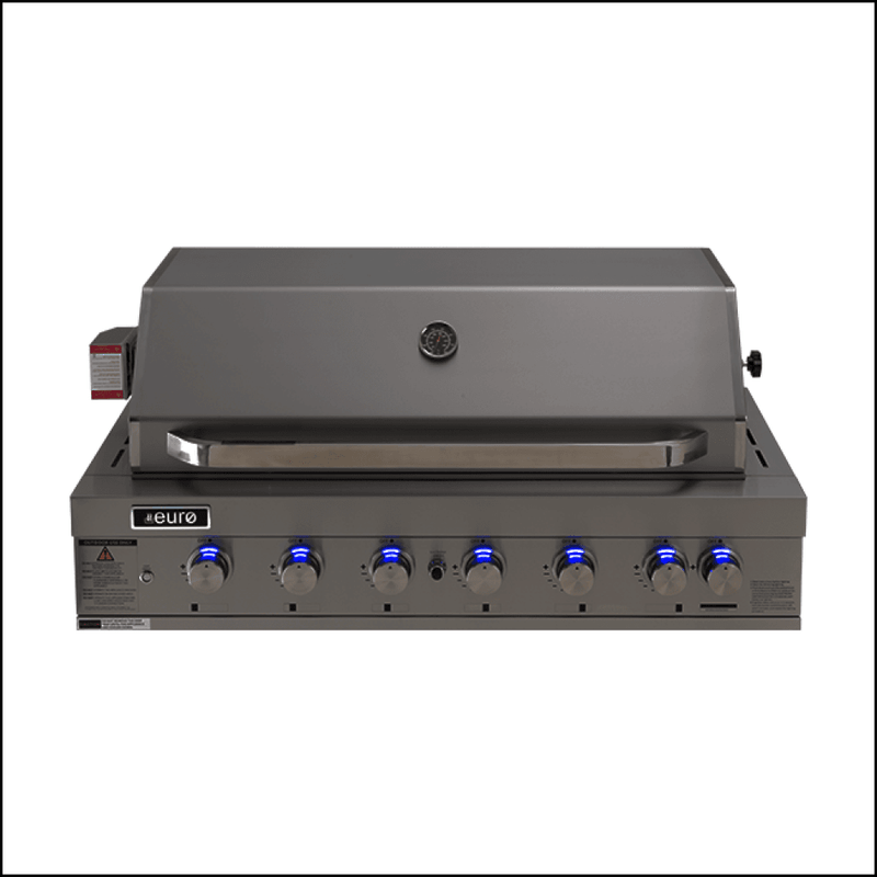 Euro Appliances Eal1200Rbqbssh Dark Stainless Steel 6 Burner Built-In Bbq Built In