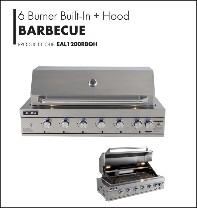 Built-in - Gas grill with 6 burners