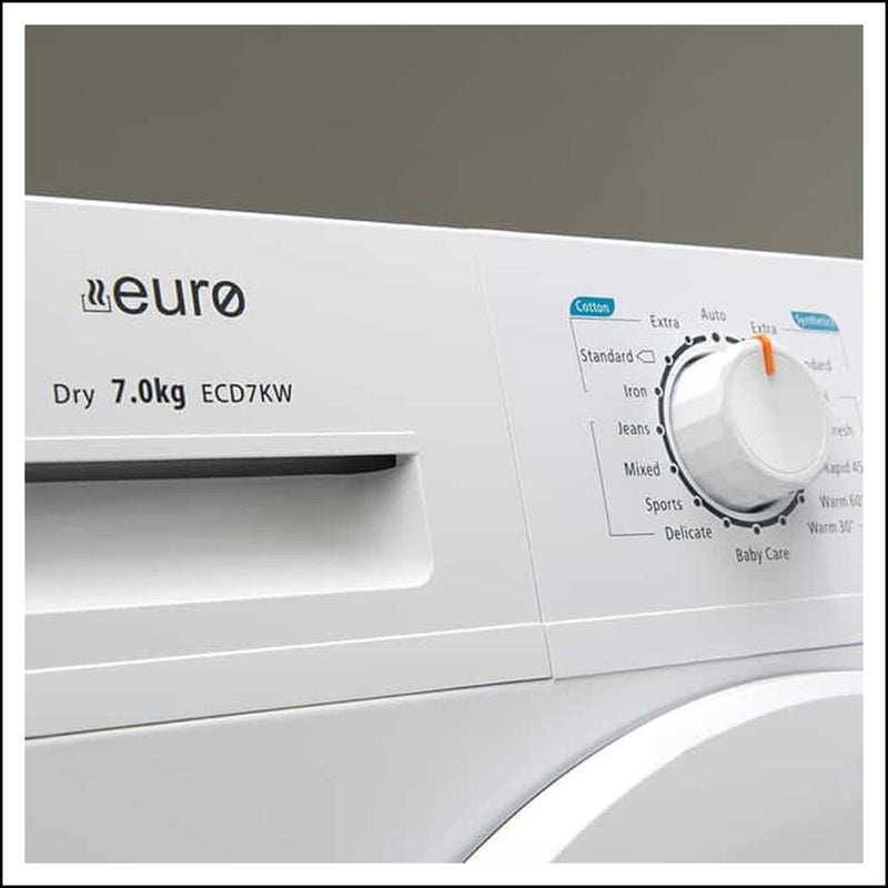 Euro Appliances Ecd7Kw 7Kg Condenser Clothes Dryer - Ex Display Dryers