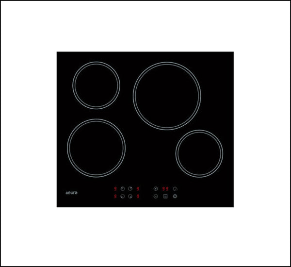 Euro Appliances Ect60Cr-0 Ceran Touch Control Electric Cooktop Ceramic