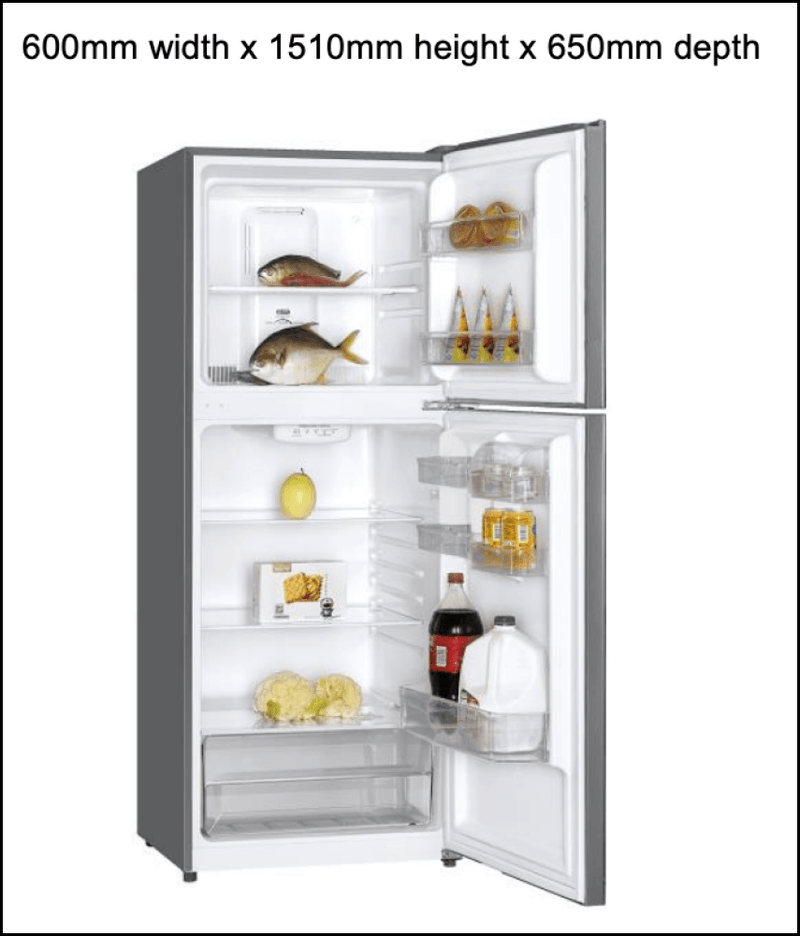 Euro Appliances Ef311Wh 311L Top Mount Fridge Fridges - Freezer