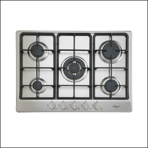 Euro Appliances Egz70Ctfgsxs 70Cm 5 Burner Gas Cooktop - Ex Display