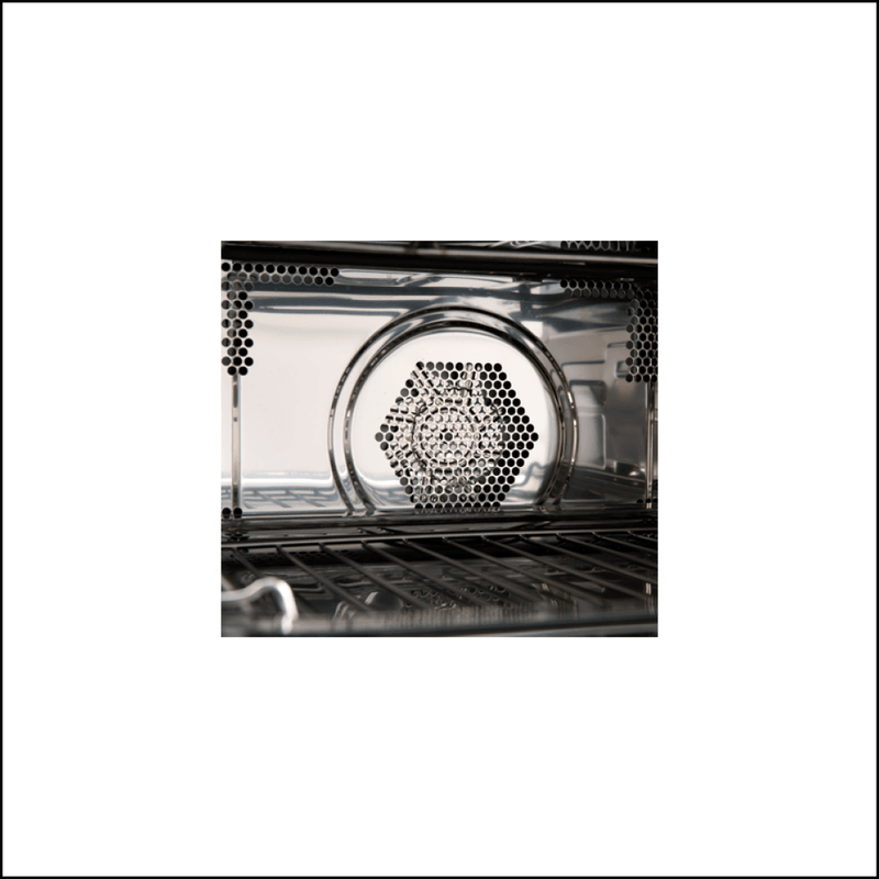 Euro Appliances Eo45Smwb 45Cm Black Glass Compact Oven Steam Microwave & Grill Built In