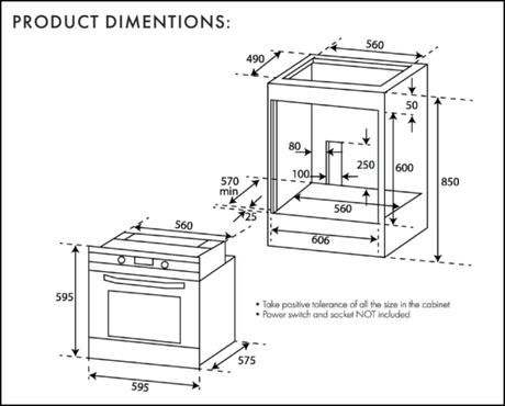 Euro Appliances Eo60Mpyx Pyrolytic Electric Oven Oven