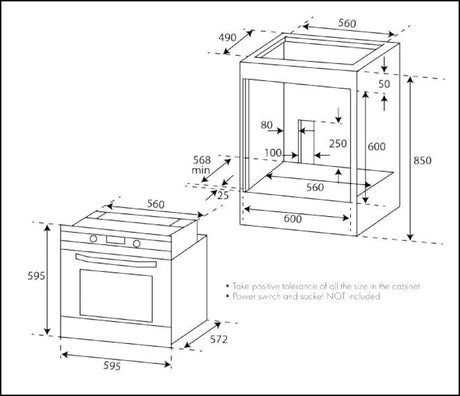 Euro Appliances Ep6004Sx Fan Forced Electric Oven Oven