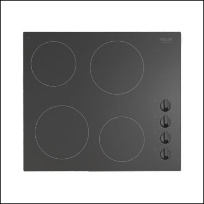 Euro Appliances Ev600Cb Ceran Dial Control Electric Cooktop Ceramic
