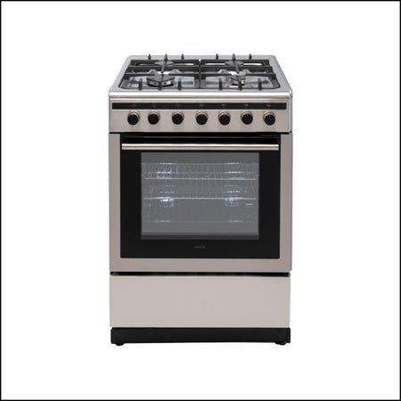 Euro Appliances Ev600Dfsx Freestanding 60Cm Dual Fuel Stainless Steel Oven/Stove Stoves