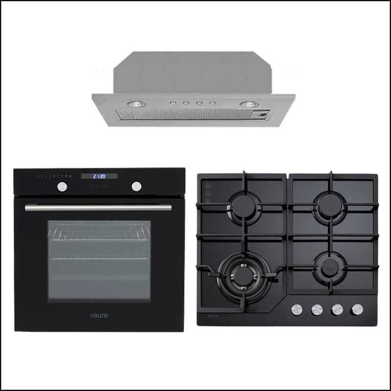 Euro Appliances Oven And Cooktop With Undermount Rangehood No. 56 Packages