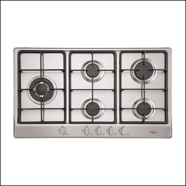 Euro Appliances Premium Series Italian Made Egz90Lwfcsxs 90Cm Stainless Steel Gas Cooktop