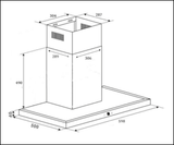 Euro Emt60Cs 60Cm Stainless Steel Canopy Hood Rangehoods