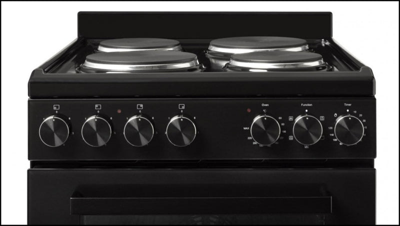 Euromaid Efs54Fc-Seb 540Mm Black 5-Function Electric Freestanding Cooker - Special Order Stove