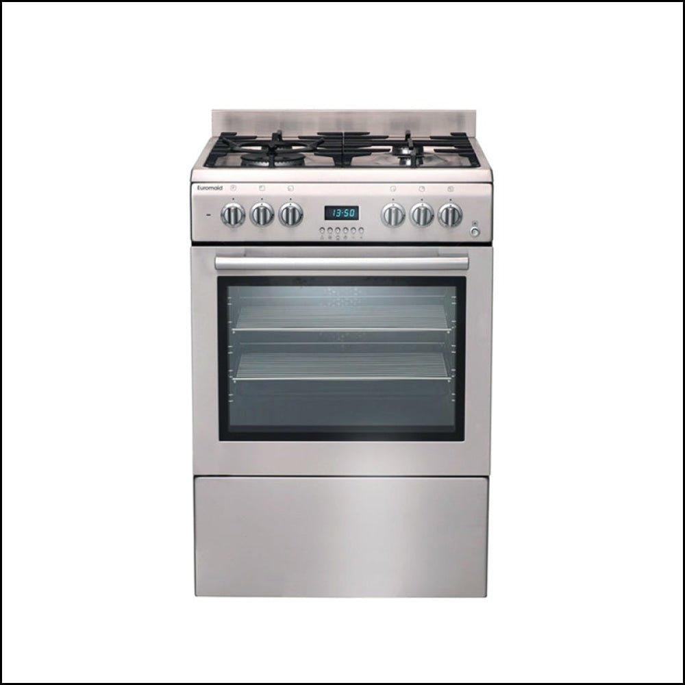 euromaid 90cm dual fuel upright cooker